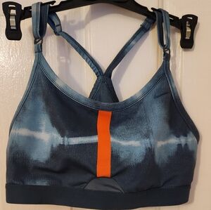 Nike Blue and Orange Sports Bra